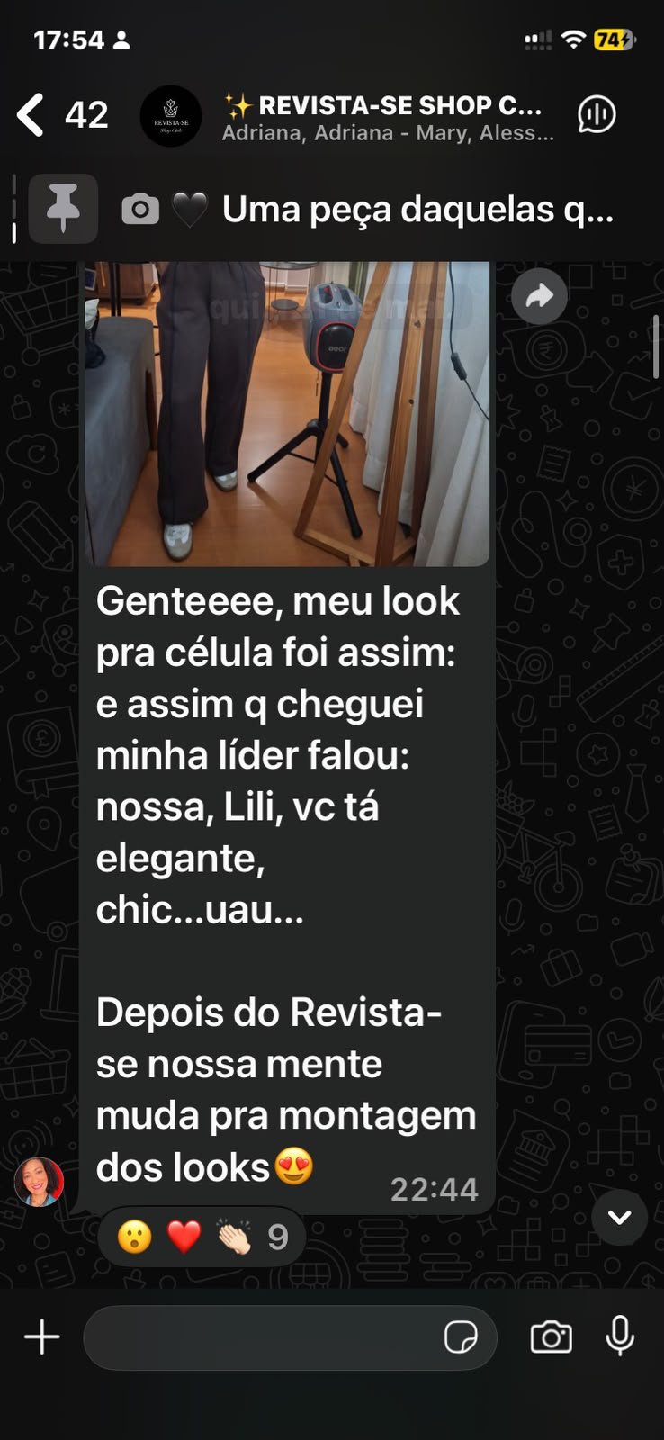 Depoimento do grupo Shop Club