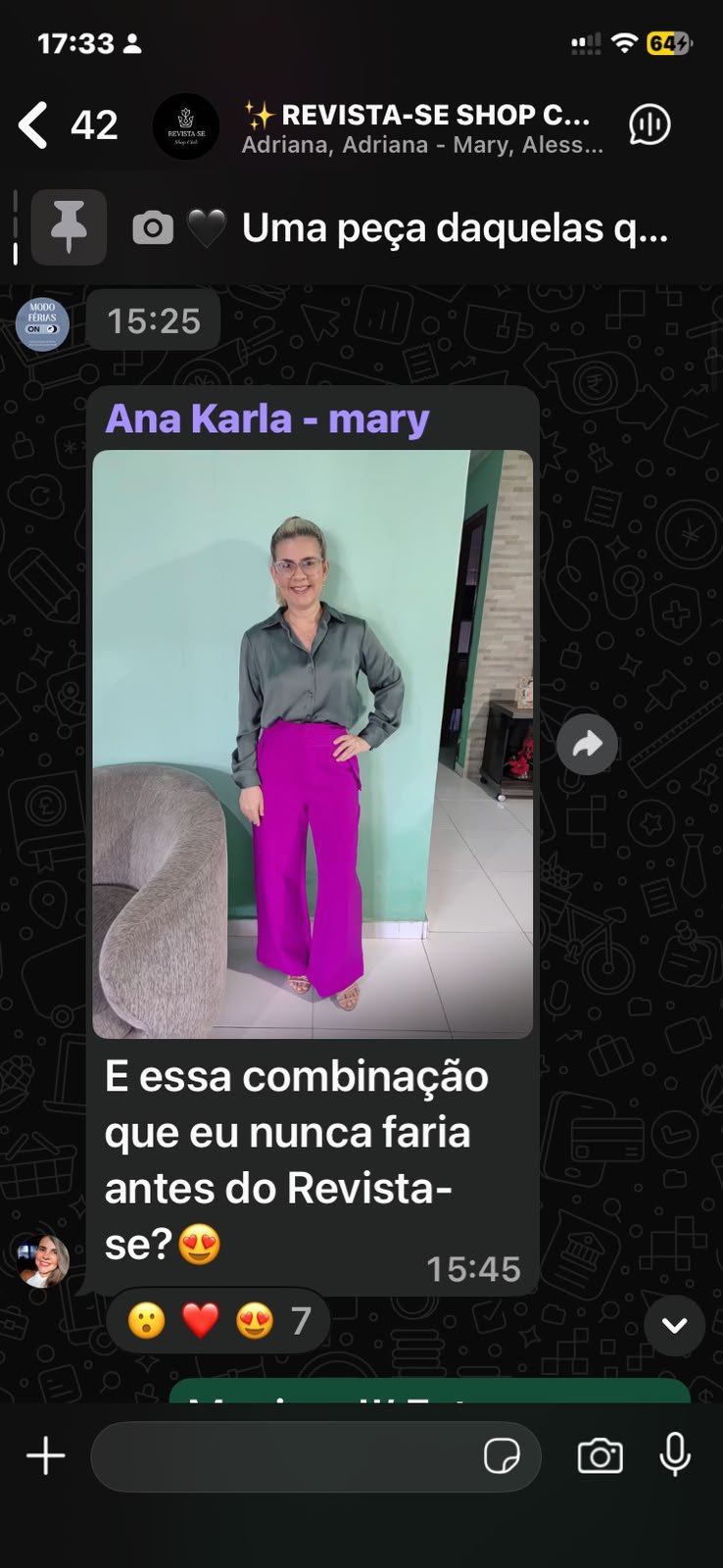 Depoimento do grupo Shop Club